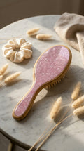 Bamboo Hair Brush Pink
