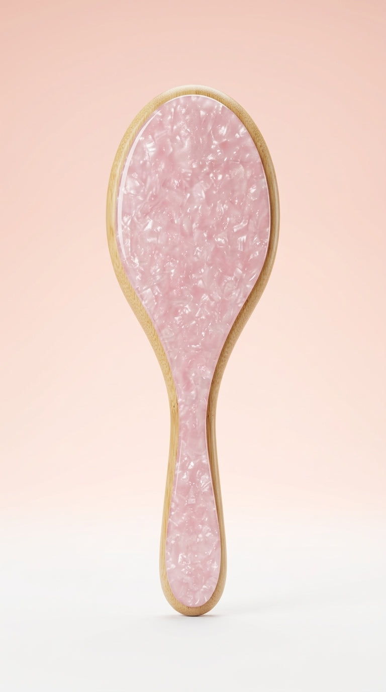 Bamboo Hair Brush Pink