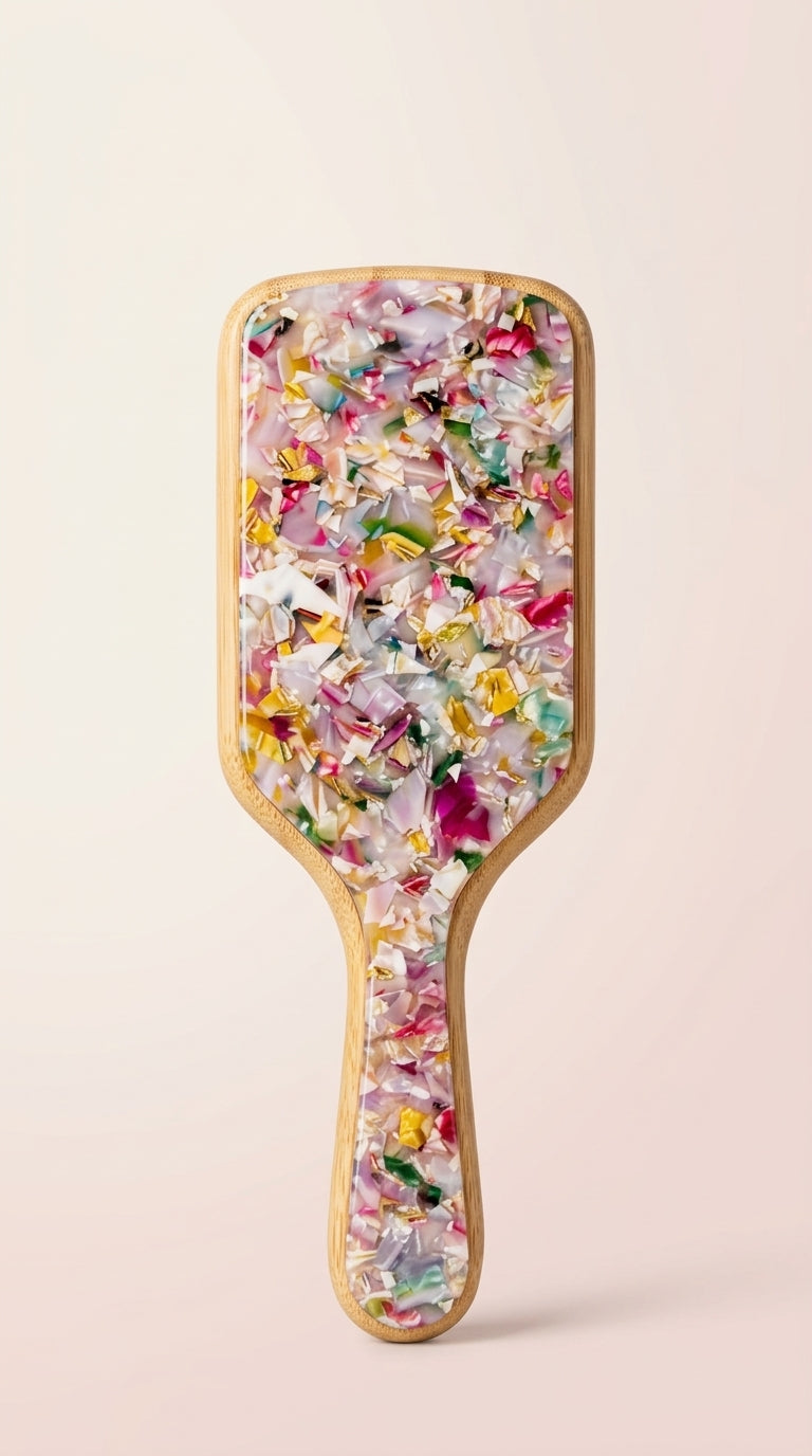 Bamboo Hair Brush - Multicolour