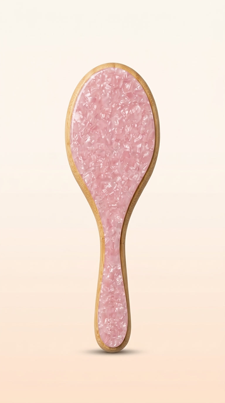 Bamboo Hair Brush Pink